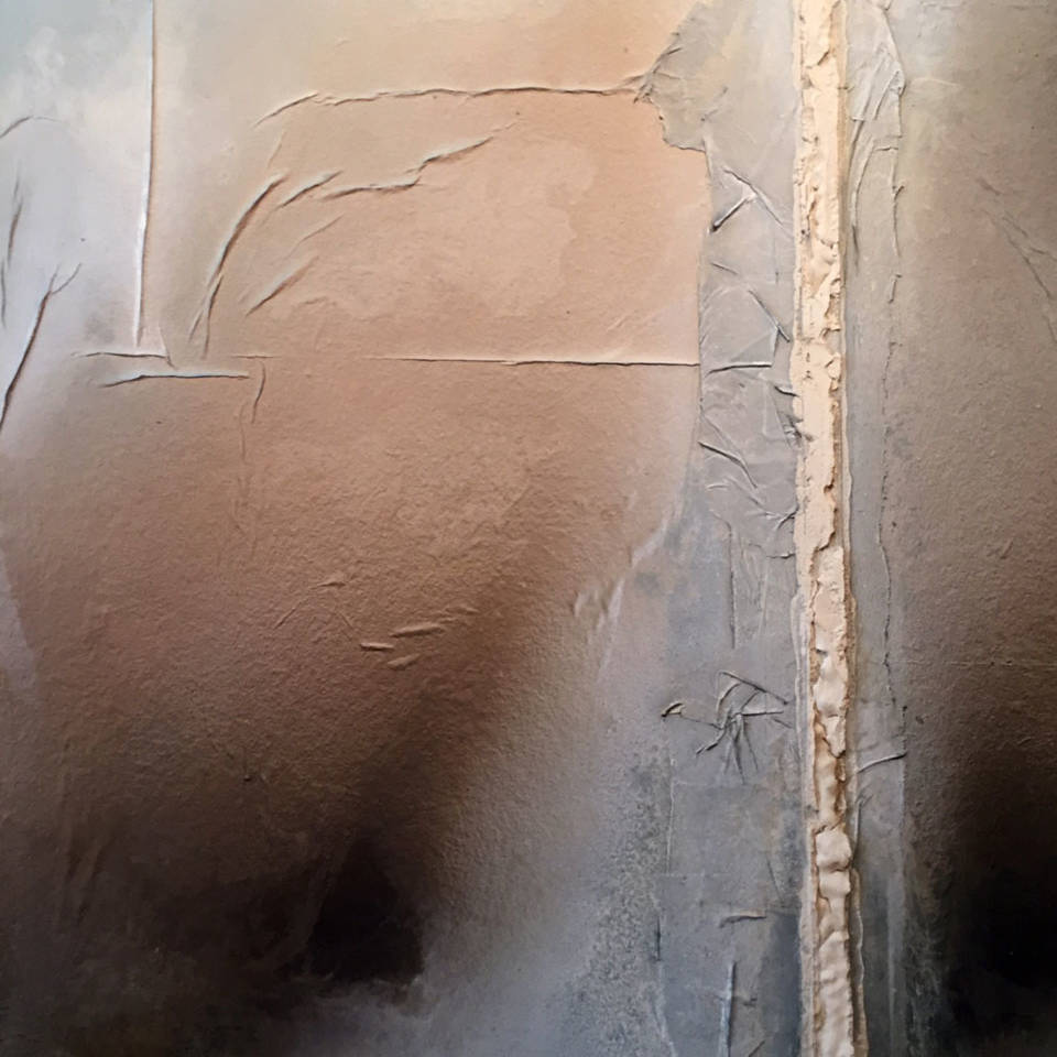 Chez Poppée suite - technique mixte sur bois - 60x60cm - Alain Rebord