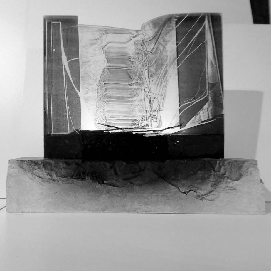 Translucide sur pierre de taille 3 - Alain Rebord